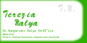 terezia malya business card